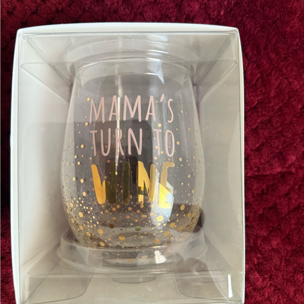 New motherhood wine glass. Celebrate the arrival of your baby